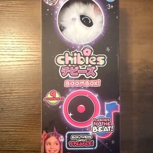 Chibies Boom Box Fluffy Pet Lights to Beats Speaker Music Toy NIB